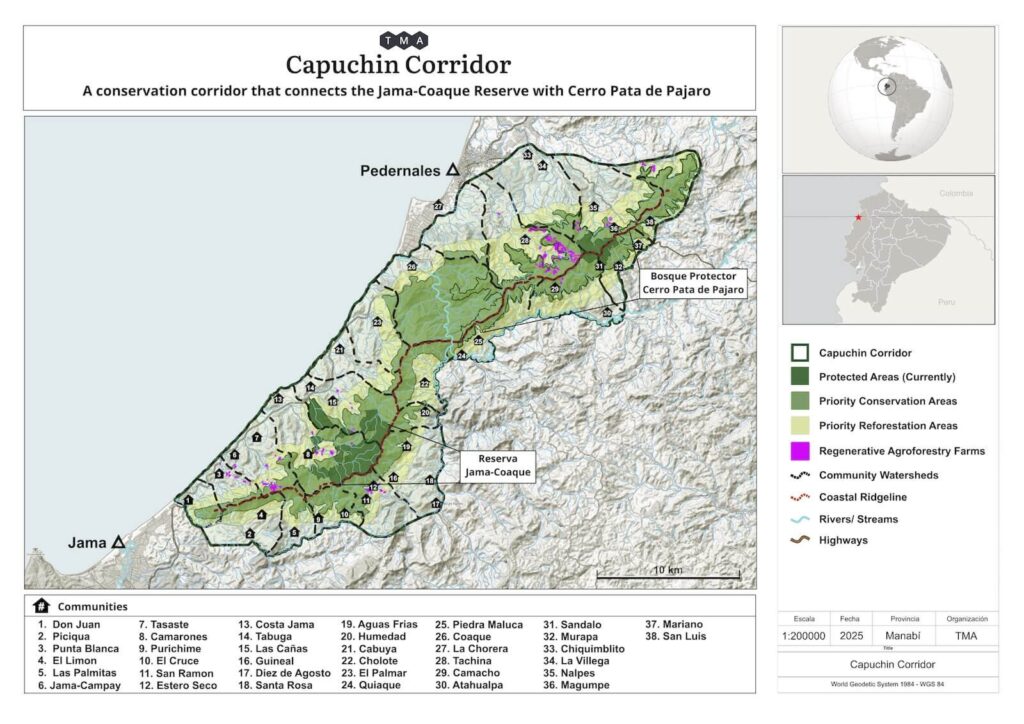 Capuchin Corridor map - Dec 2025